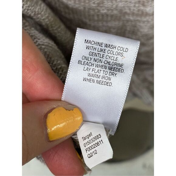 MOSSIMO Supply Co Blue\Tan Stripe Short Sleeve Crochet Top Women’s Size xs - Picture 7 of 7